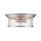 Z-Lite Sonna 3 Light Flush Mount, Brushed Nickel And Clear Seedy 727F16-BN - alternate 4